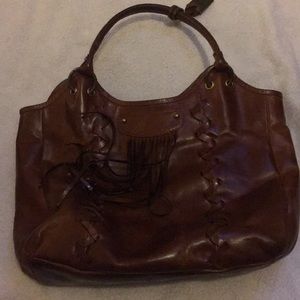 Large FRYE Brown Leather Purse